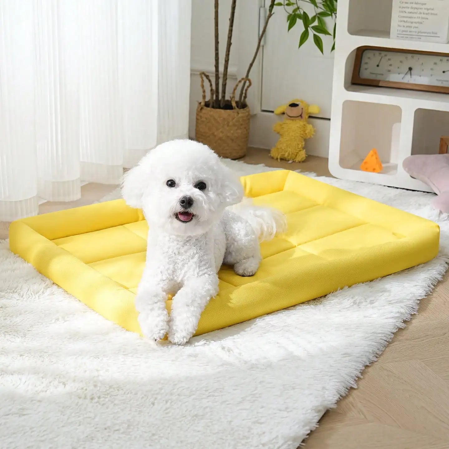 1pc Pet Pad, Dog/Cat Mat-Waterproof Dog/Cat Bed For Small/Medium/Large Pets- Cooling Pad For Summer- Scratch/Bite Resistant- Easy To Clean-Suitable For All Seasons-Beds & Blankets