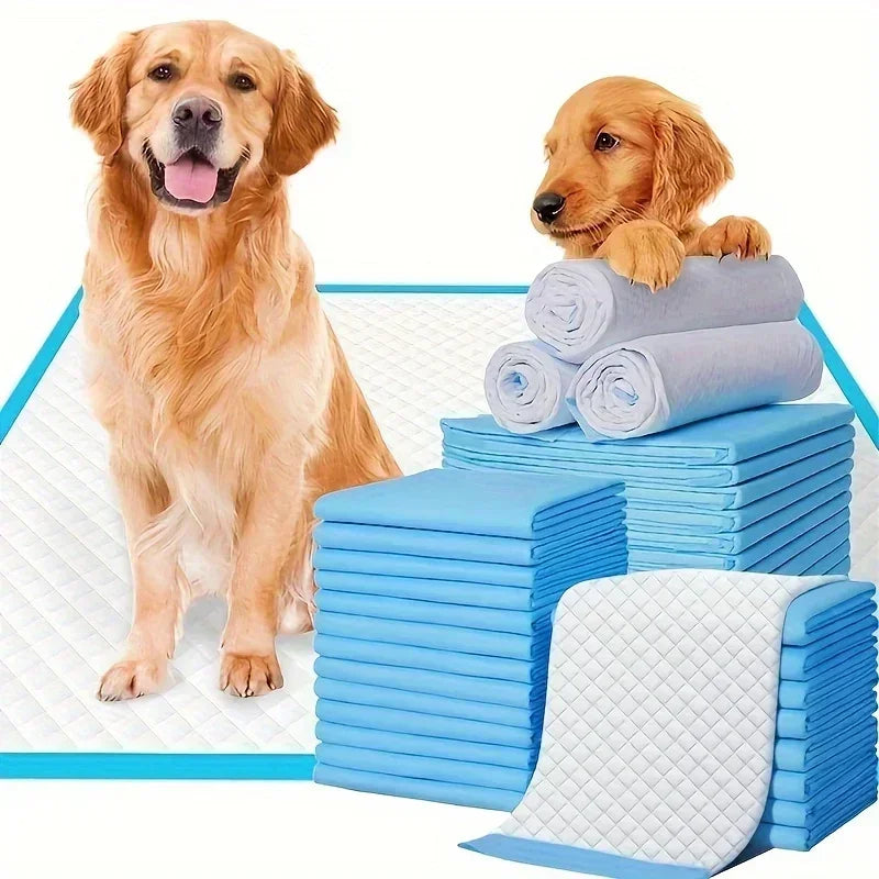 40/50/100/200pcs Super Absorbent Odor-Control Disposable Dog Training Pads-Pet Grooming