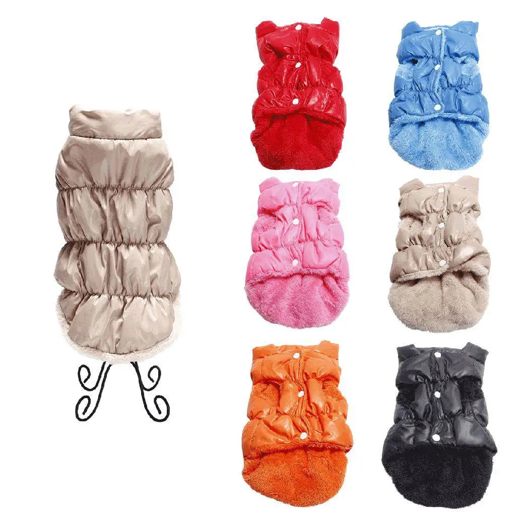 Dog Winter Warm Down Coats- Jackets Pet Dog Clothes- Winter Coat Vest- Size XS/ up
