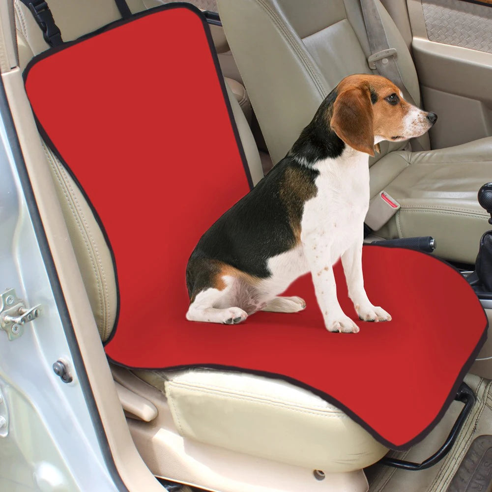 Foldable Car Pet Seat Pad Waterproof Dirt Resistant Solid Color Cars Rear Seats Cushions Pet Cat Dog Carrier Mat Seat Cover