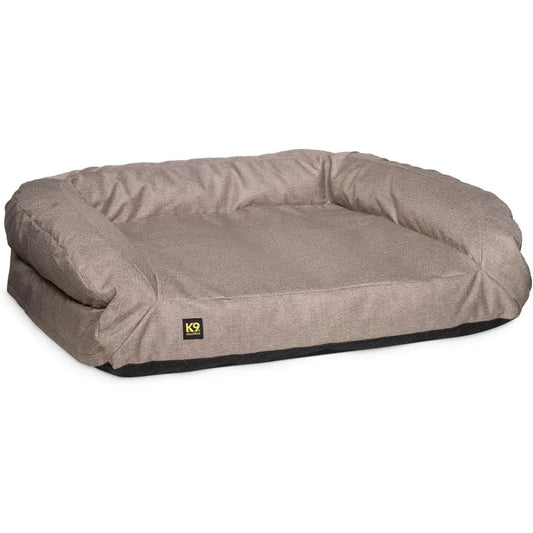 Tough Bolster Nesting Pillow Sofa Dog Bed with Removable Washable Cover - Durable, Water Resistant with Nonskid Bottom - Medium