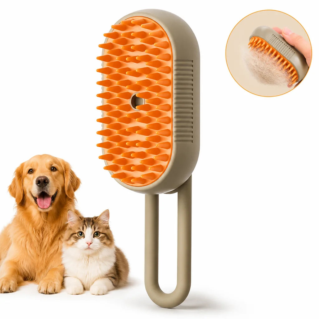 Pet Bath Brush-Silicone Dog Grooming Brush- Massage Brush- Shower Brush-Hair Removal Brush- Pet Grooming