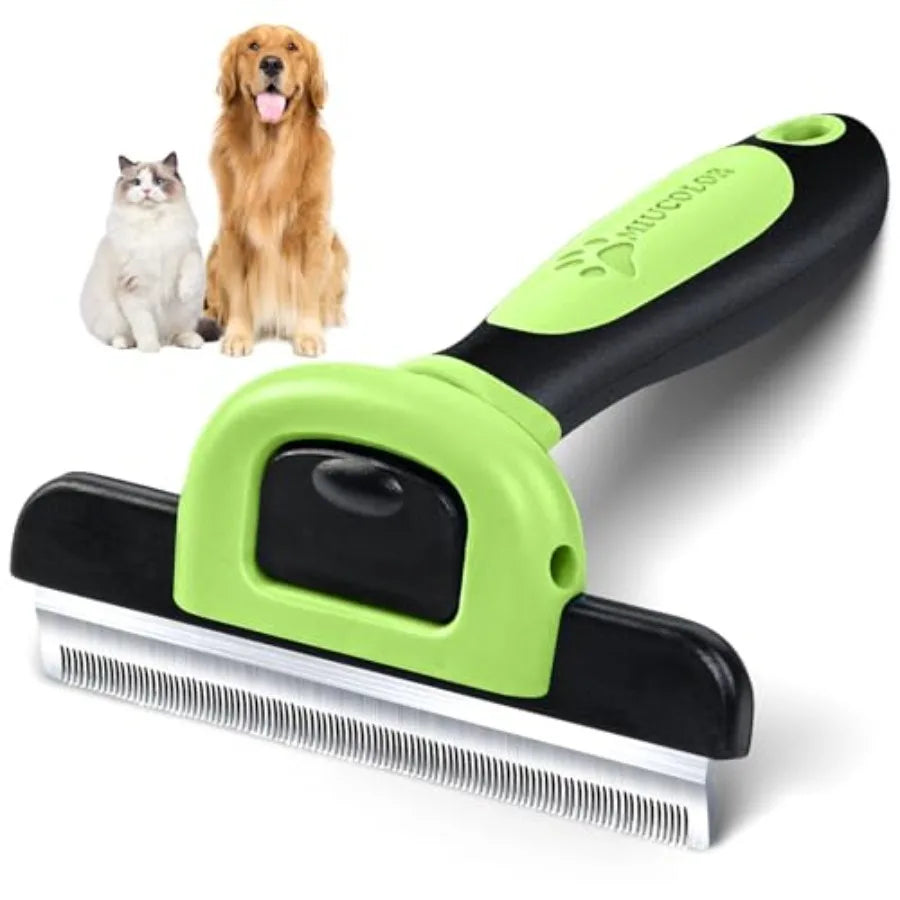 Pet Grooming Brush-De-Shedding Tool- Effectively Reduces Shedding-Pet Grooming