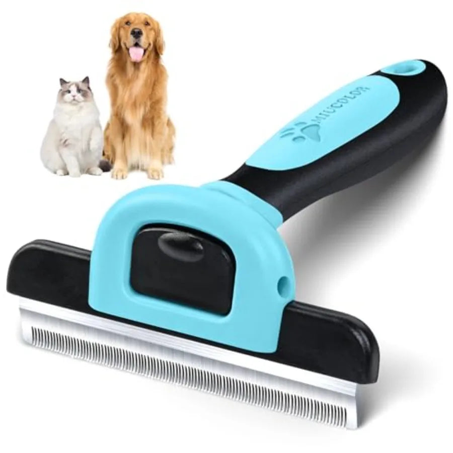 Pet Grooming Brush-De-Shedding Tool- Effectively Reduces Shedding-Pet Grooming