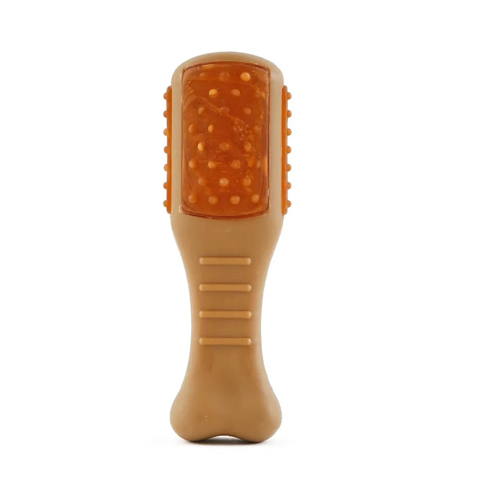 Extra Small Chicken Flavor Dog Chew Toy-for Puppies/Small Dogs- Long Lasting- Durable Nylon Bone- Teething Chew Stick-Great for Aggressive Chewers-Teething Relief- Interactive Dental Cleaning Bone-Pet Bowls/Feeding