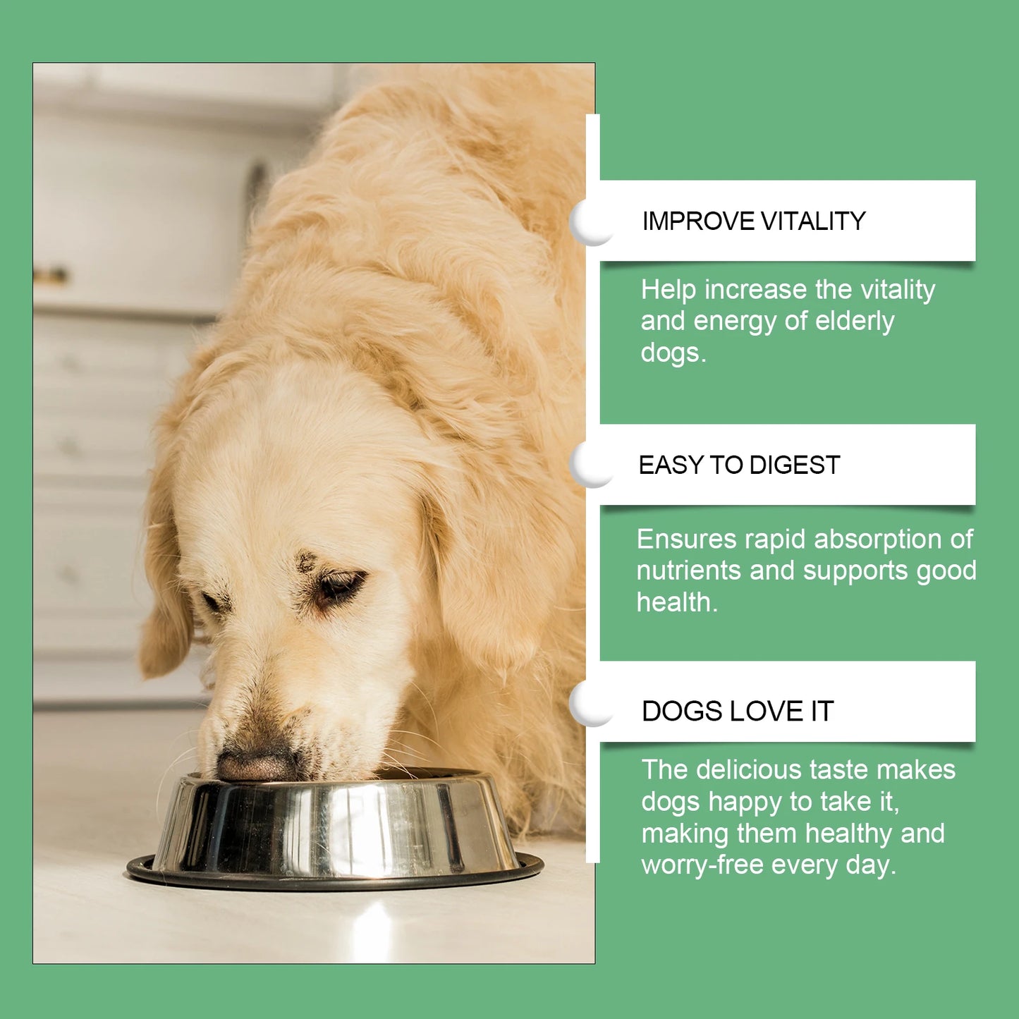 Senior Dog Multivitamin Tablets Nutrition- Promote Pet Metabolism- Boosting Immunity -Keep Healthy Vitamins Supplement- 80 Tablets-Pet  Grooming