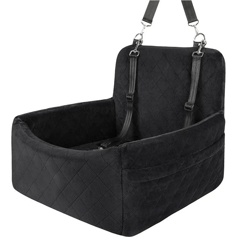 Dogs under 20 Pounds Car Seat with Pocket- Kennel Puppy Car Ride- Artifact Dog Nest- Pet Pad Front and Rear Row -Dog Look-Out Safety Seat-Pet Car Seats
