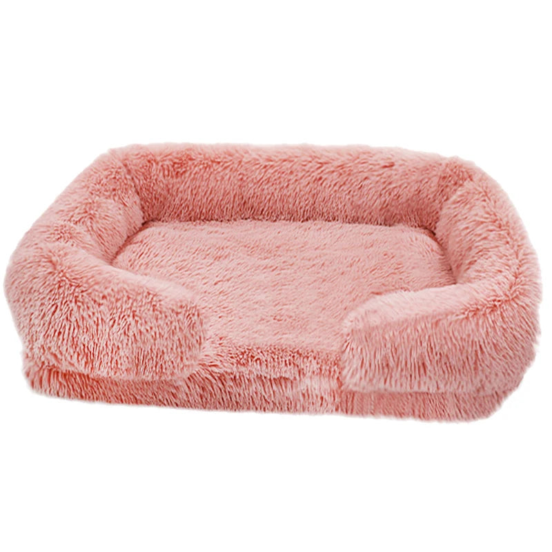 Thickened orthopedic dog bed for S M L XL dogs - egg sponge- easy to remove and wash plush cover- durable-Bed & Blankets