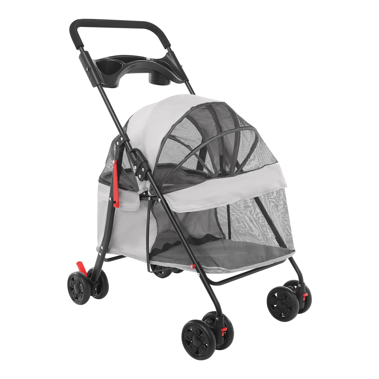 Foldable Lightweight Pet Stroller- For Small To Medium Dogs - Outdoor Dog Walks Is Effortless