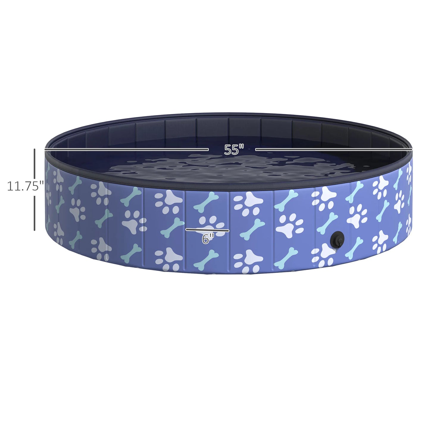 Foldable Pet Swimming Pool- Easy To Store- Portable-Plastic Durable Anti Slip-XS to XL Dogs- Outdoor Pool- Pet Accessories