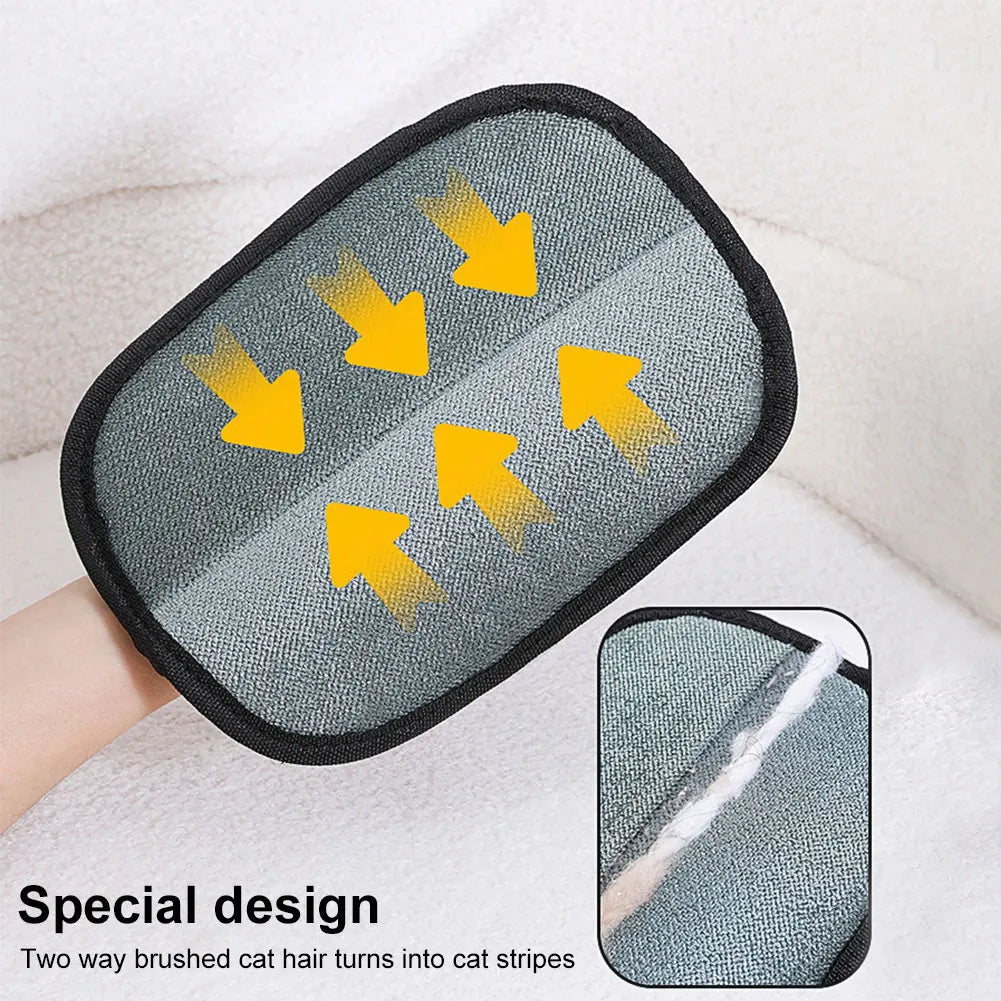 Hair Remover Brush Dog Cat Pet Hair Remover Gloves -Double-Sided- Pet Grooming