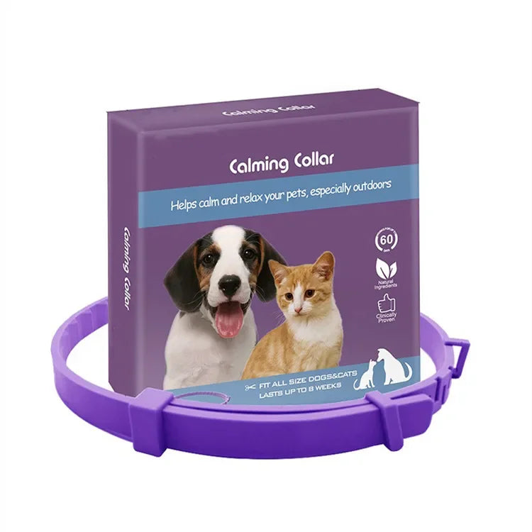 New Release Dog Calming Pheromone Collar -Relieve Anxiety- Adjustable- Comfortable Collar -Collars/Leashes