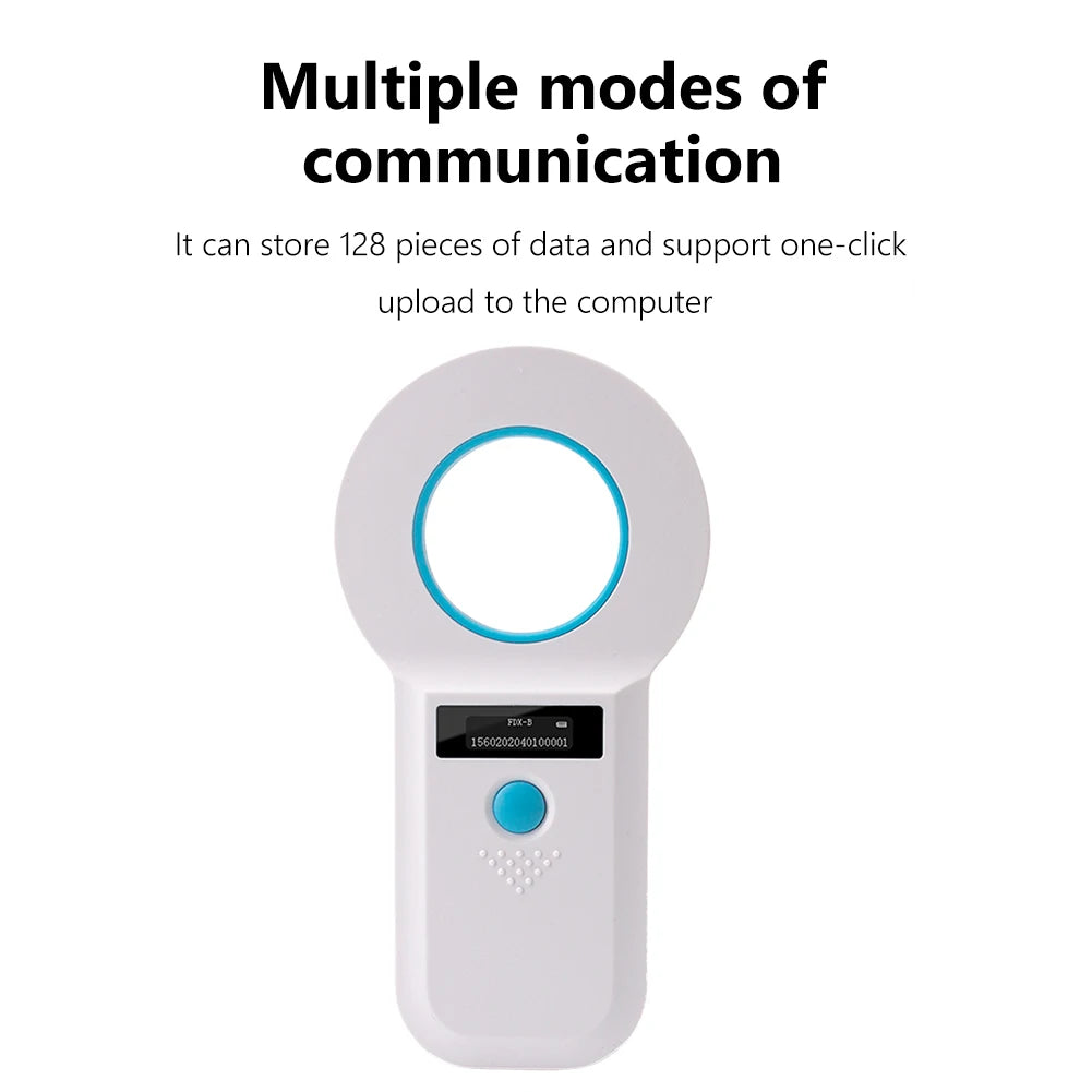 Handheld Animal RFID EMID Reader- OLED Display EMID FDX-B(ISO11784/85)- Animal Chip Scanner-Scanner for Cat Dog