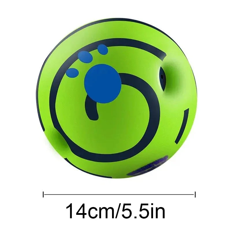 Wobble Wag Giggle Glow Ball- Interactive Dog Attention Toy- Fun Giggle Sounds Ball When Rolled or Shaken- Dog Fun