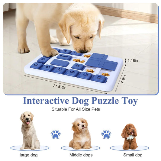 Dog Toys For Puppies Interactive- Training- Dog Enrichment Toys- For S M L Dogs- Pet Puzzles-Pet Bowls/Feeding