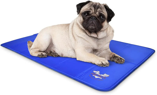 Summer Self-Cooling Pet Mat- 23x35 Inches- Non-Toxic Gel Pad- for Dogs in Kennels or Beds- or stand alone-Beds & Blankets