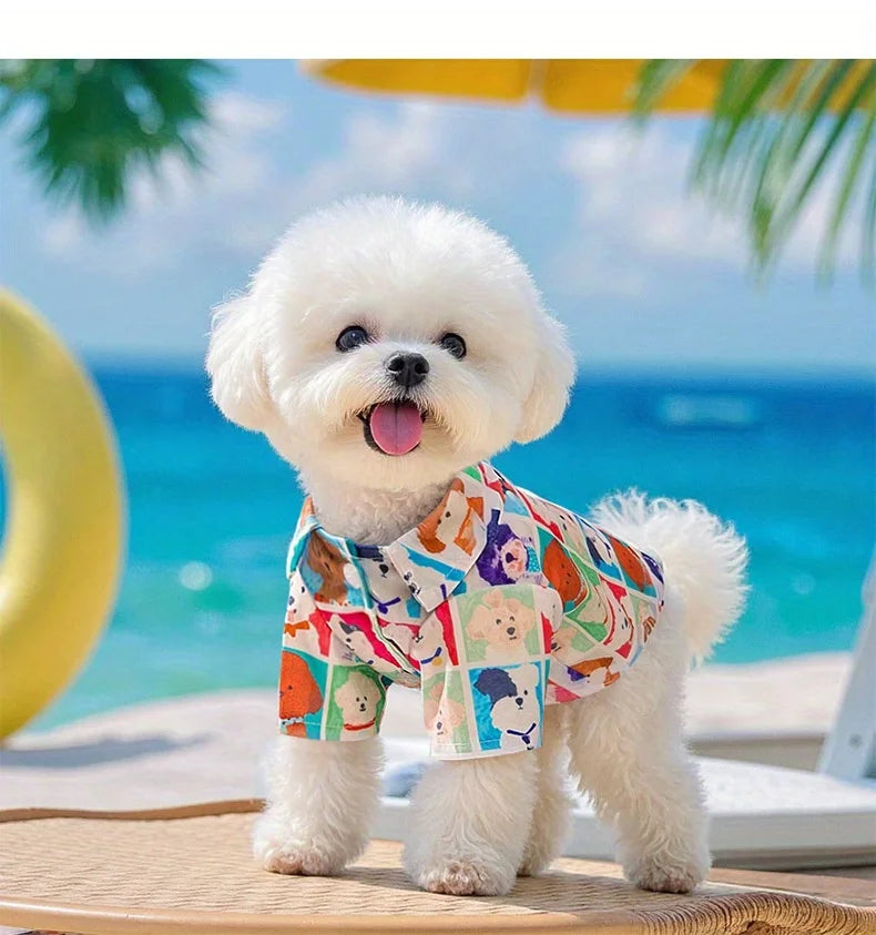 Cartoon Dog Shirt- Lightweight- Breathable-Stylish- Sizes XS-XL-Costumes/Apparel