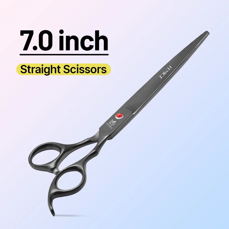 Classical Model home use rainbow & black dog grooming scissors  set for household pet owner