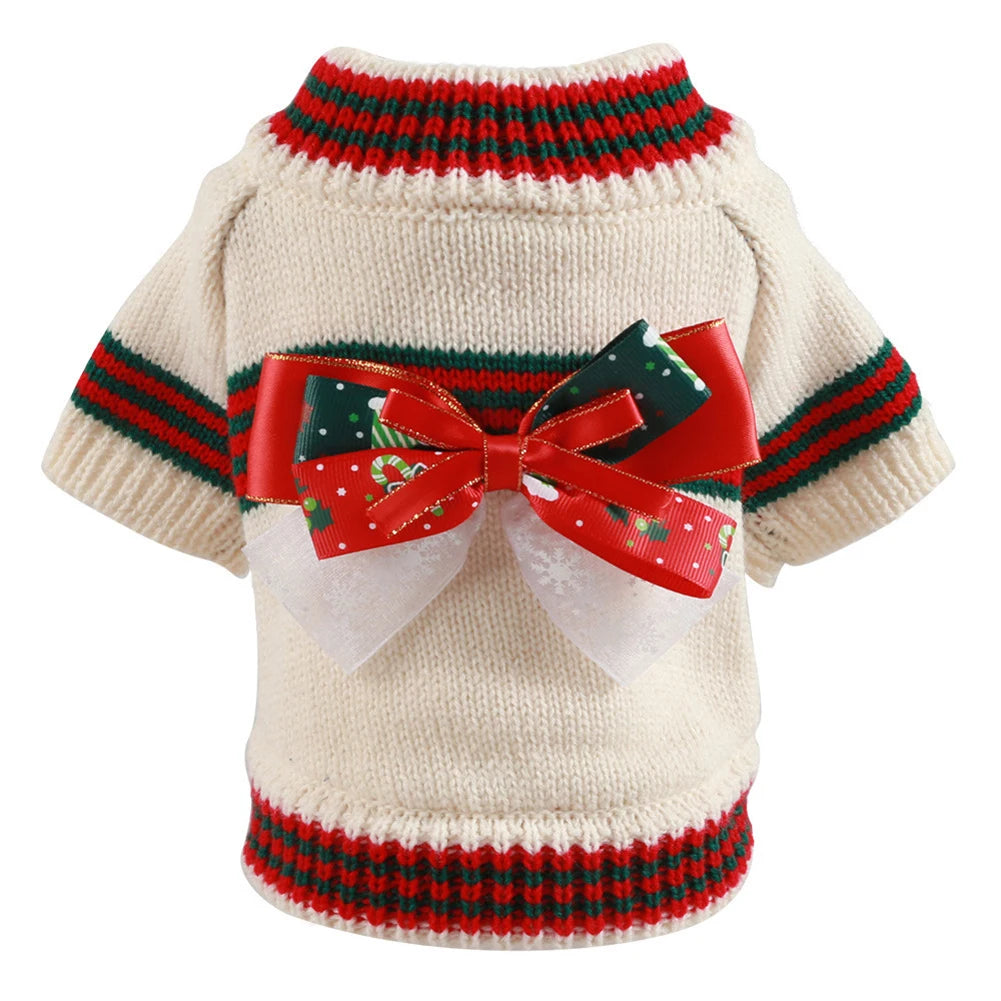 Knitted  Dog Sweater- Autumn Winter Warm Costumes Apparel