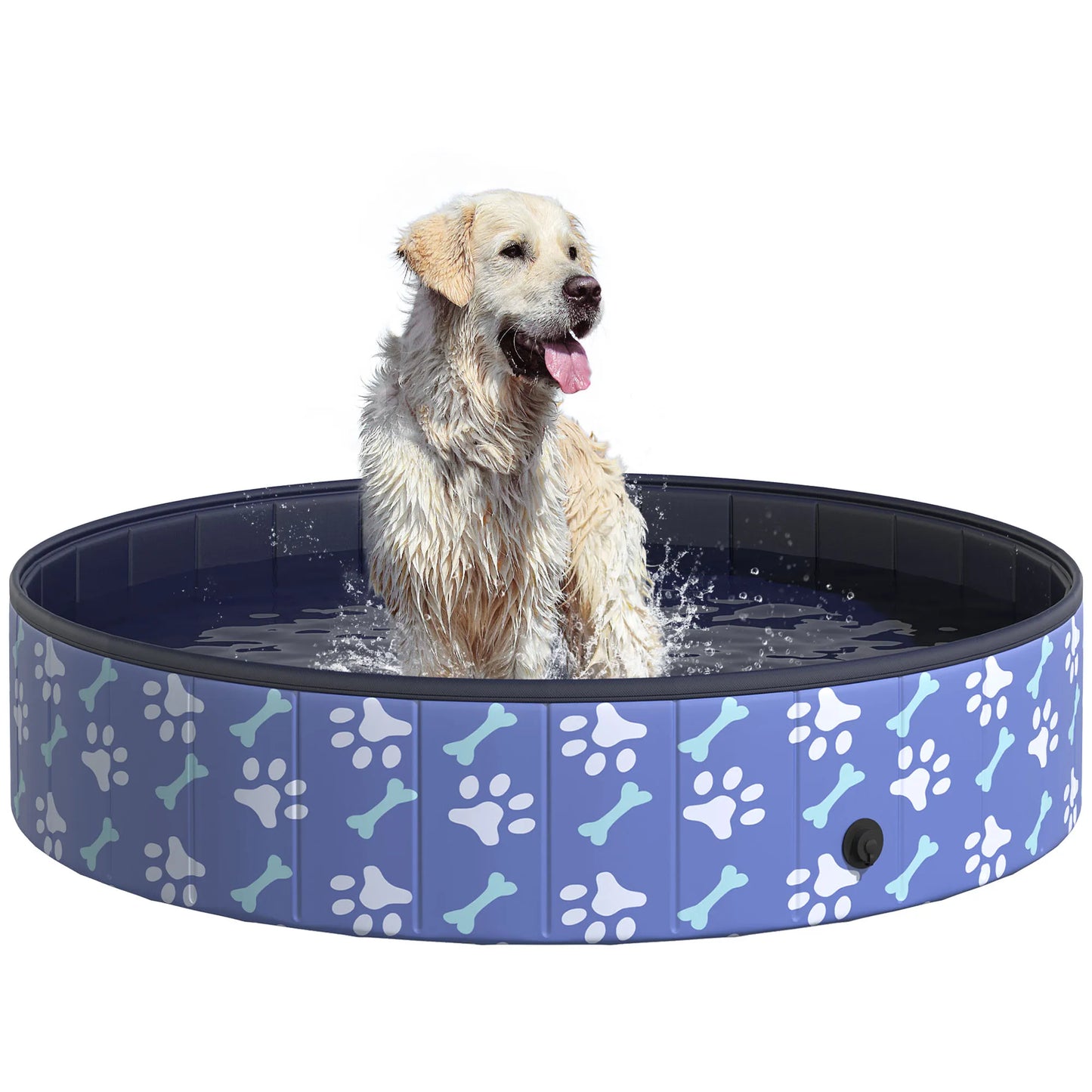 Foldable Pet Swimming Pool- Easy To Store- Portable-Plastic Durable Anti Slip-XS to XL Dogs- Outdoor Pool- Pet Accessories