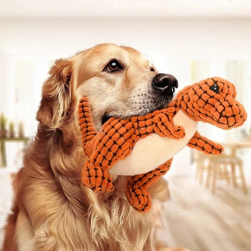 Animals Shape Plush Dog Toy- Bite Resistant-Squeaky Toys for Small Dogs- Interactive Chew-Dog Toys