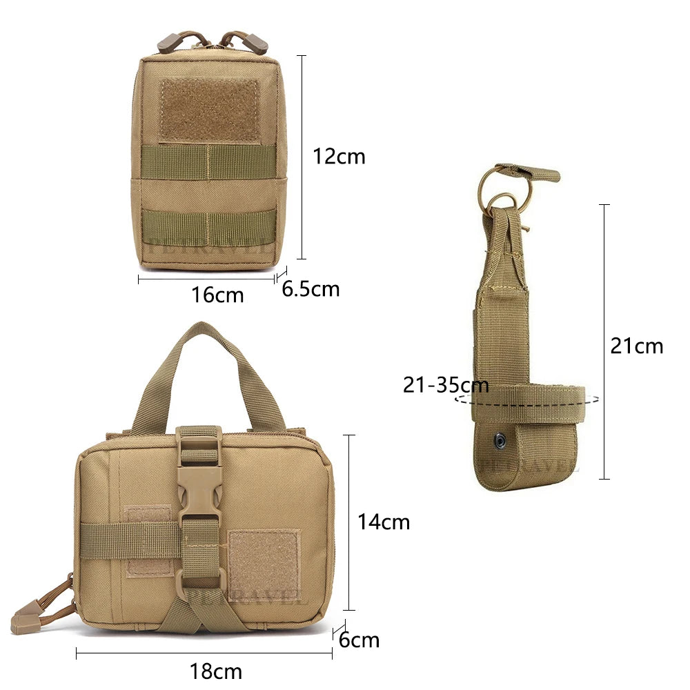 Military Dog Harness Leash Bags Set- Pet Tactical Vest Harnesses- Walking Training Hunting For Large Dogs German Shepherd