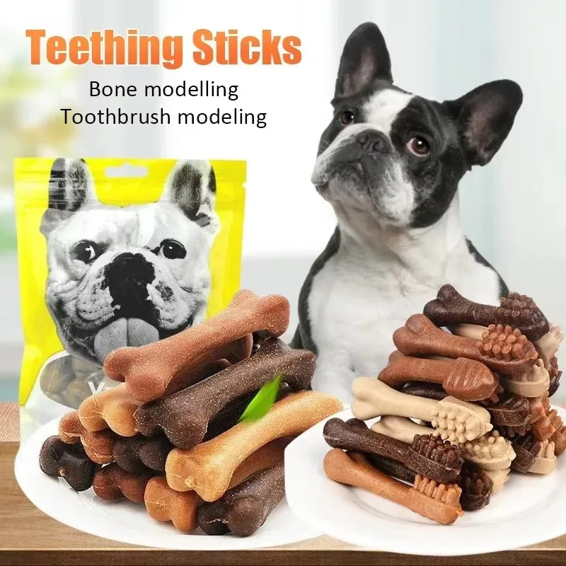 New Dog Bruxism Stick Toothbrush- Bone Shape -Fresh Natural Nutrition- Healthy -Adult Dogs Puppy Training Rewards-Snacks