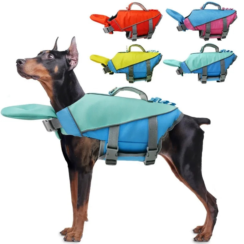 Dog Summer Swimming Life Jacket-Sizes XS to XL- Swimsuit Safety Vest- for Dog Pool or Surfing or Drifting- Life Vest-Pet Accessories