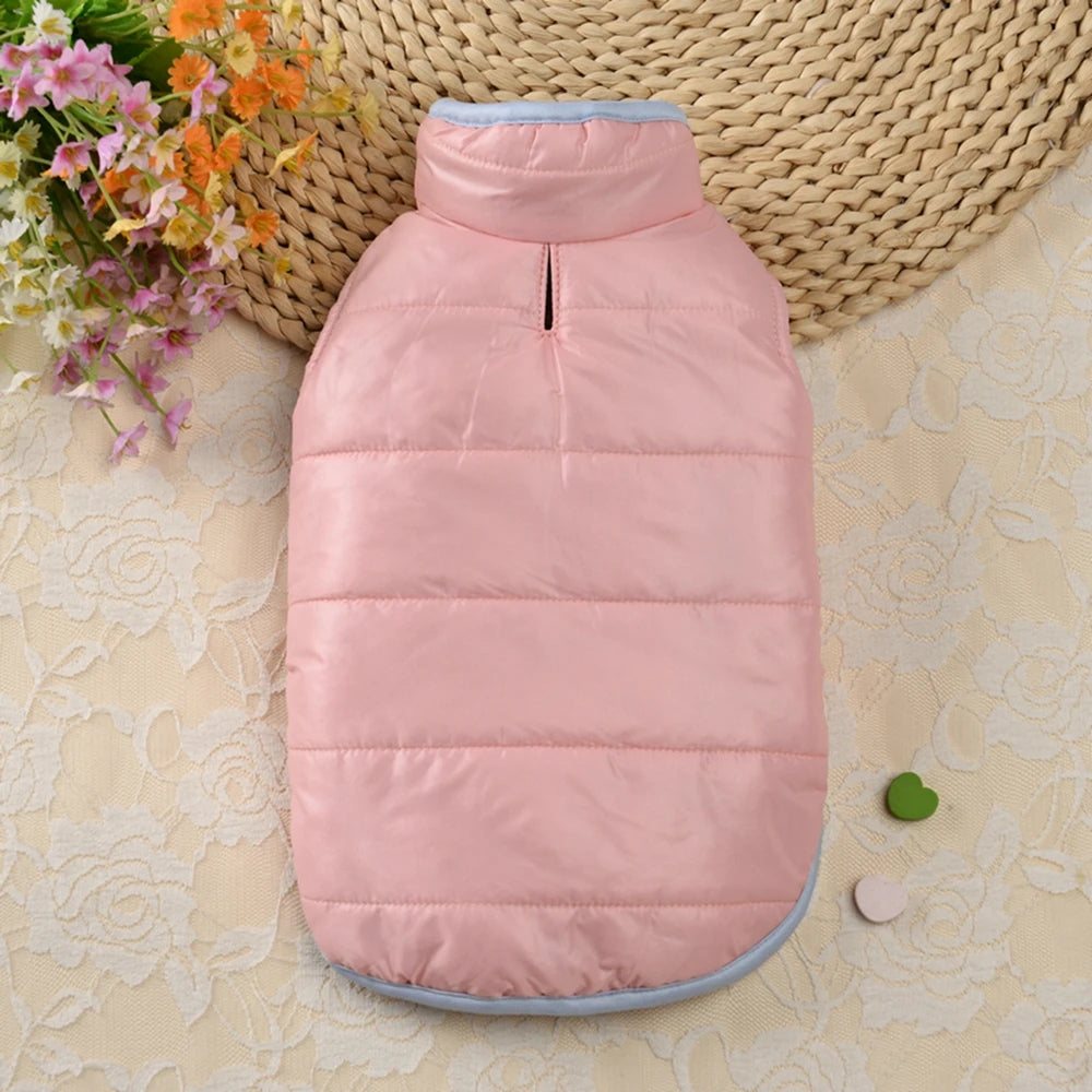 Double-sided Thicken Winter Dog Clothes- Waterproof Comfortable -Warm Pet Dog Jacket for Small Medium Dogs Vest