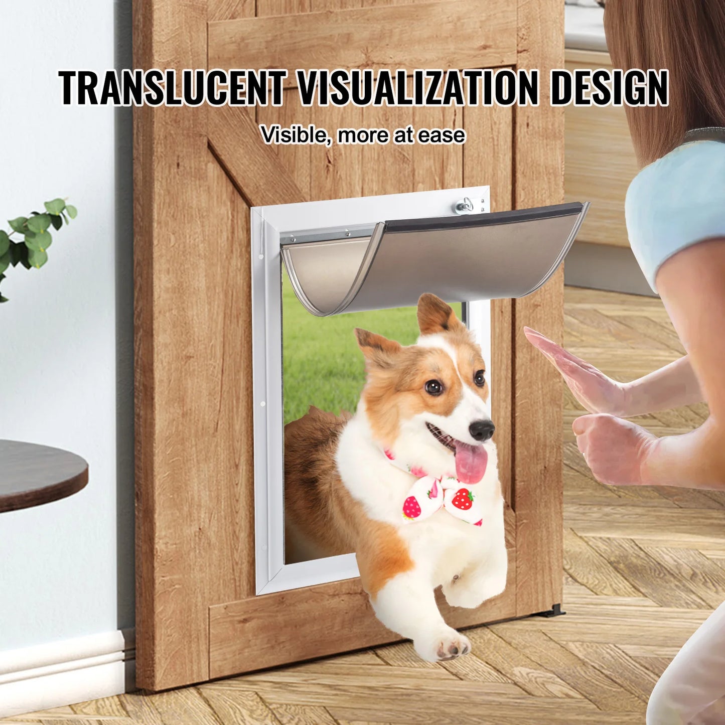 SucceBuy Pet Door Replacement Flap -Compatible with Flap Pet Doors Magnetic Strip Weather-proof Thickened PVC Replacement Flap