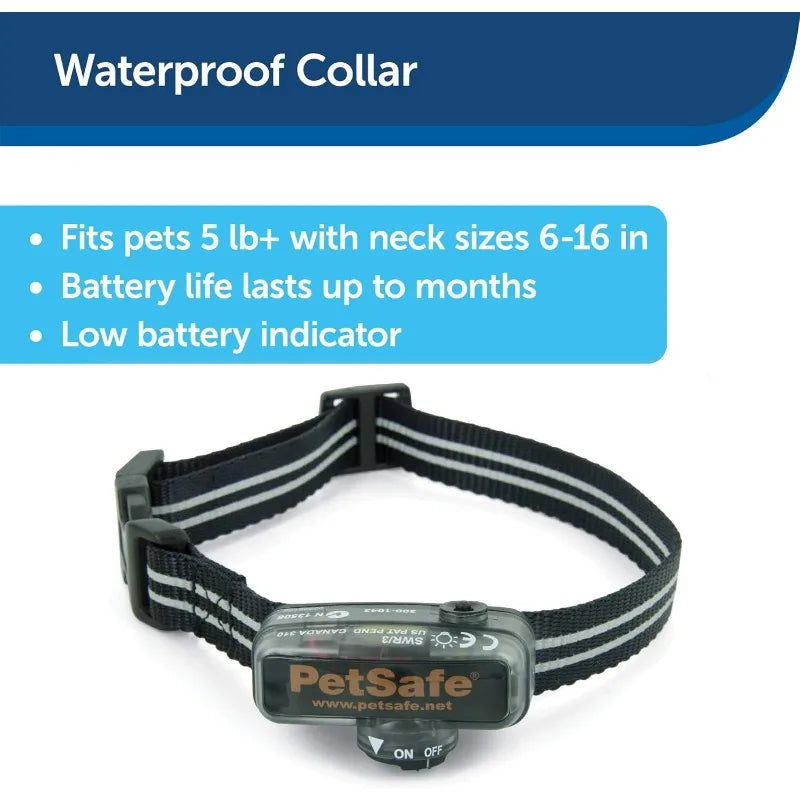 PetSafe Elite Small Dog In-Ground Pet Fence Receiver Collar - for Dogs Over 5 lb - Waterproof with Tone and Static Stimulation