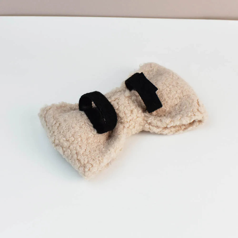 4 pcs Teddy Velvet Dog Collar/Leash Set- Custom Engraved Nameplate-Collars/Leashes