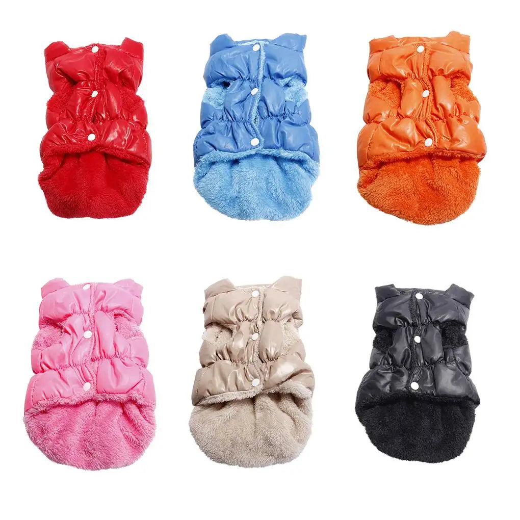 Dog Winter Warm Down Coats- Jackets Pet Dog Clothes- Winter Coat Vest- Size XS/ up