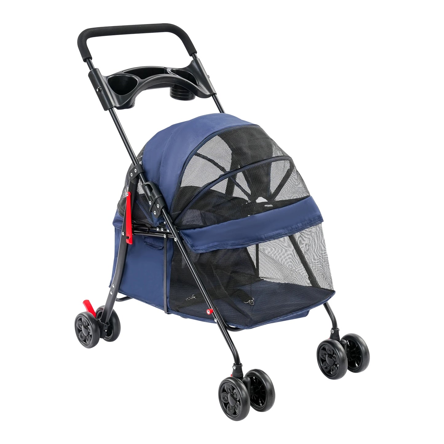 Foldable Lightweight Pet Stroller- For Small To Medium Dogs - Outdoor Dog Walks Is Effortless