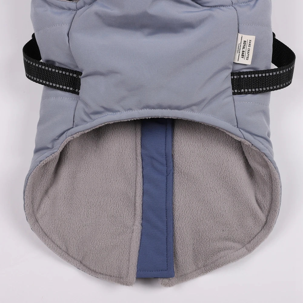 Winter Pet Dog Jacket With Harness Leash- Warm Dog Clothes- Sizes S-2XL-Costumes/Apparel