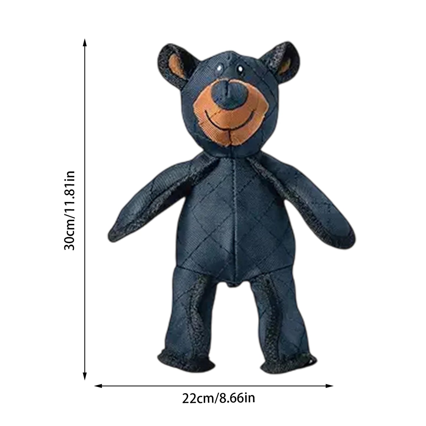 Squeaky Plush Bear Dog Toy-  Teddy Extreme Bear- Puppy Biting Toys- Chew Squeaky Dog Toys