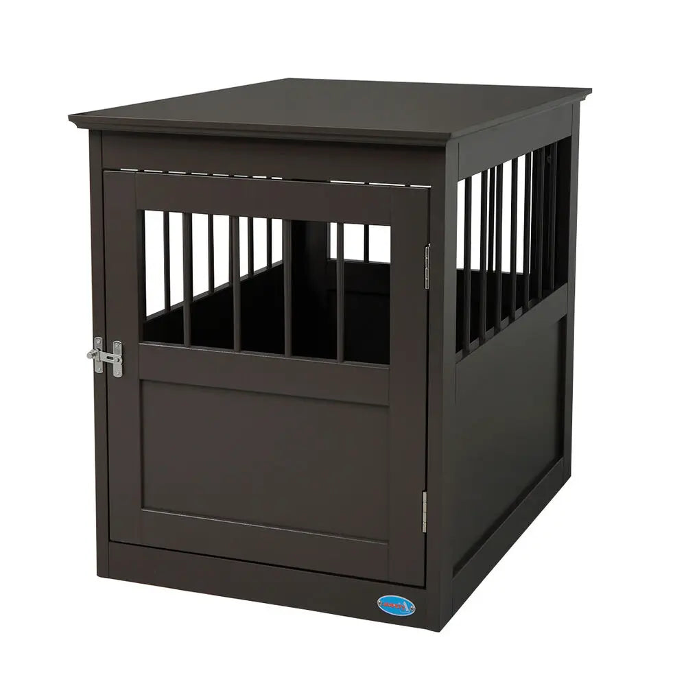 Wooden Dog Crate Kennel- Bed Night Stand- End Table- Wood Furniture Brown New