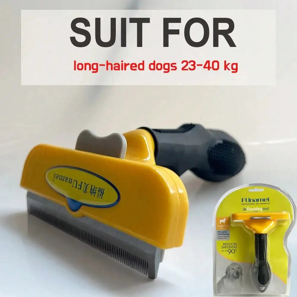 Professional Pet Shedding Brush-Hair Removal Brush- Massage Comb-For Short/Long hair Dogs-Pet Grooming