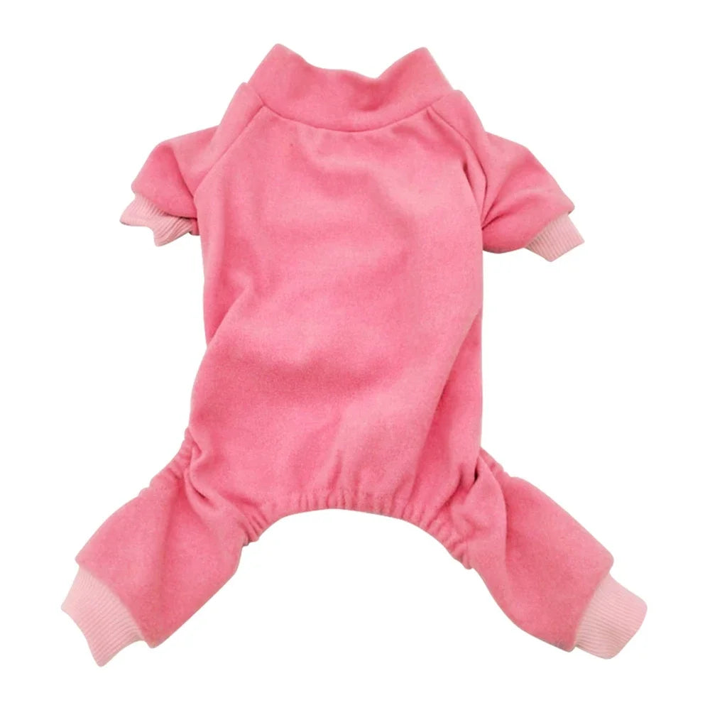 Winter Fleece Dog Pajamas Jumpsuit-Sizes S-3XL-Costumes/Apparel
