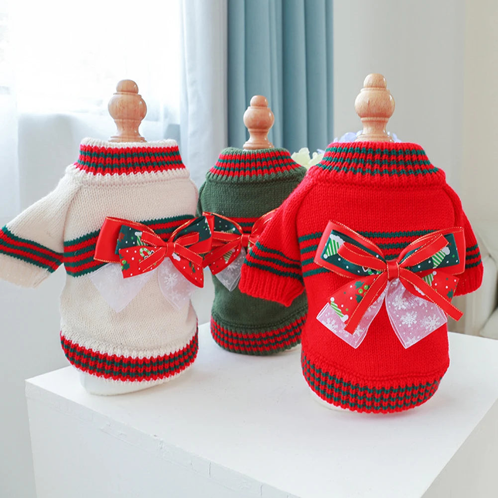 Knitted  Dog Sweater- Autumn Winter Warm Costumes Apparel