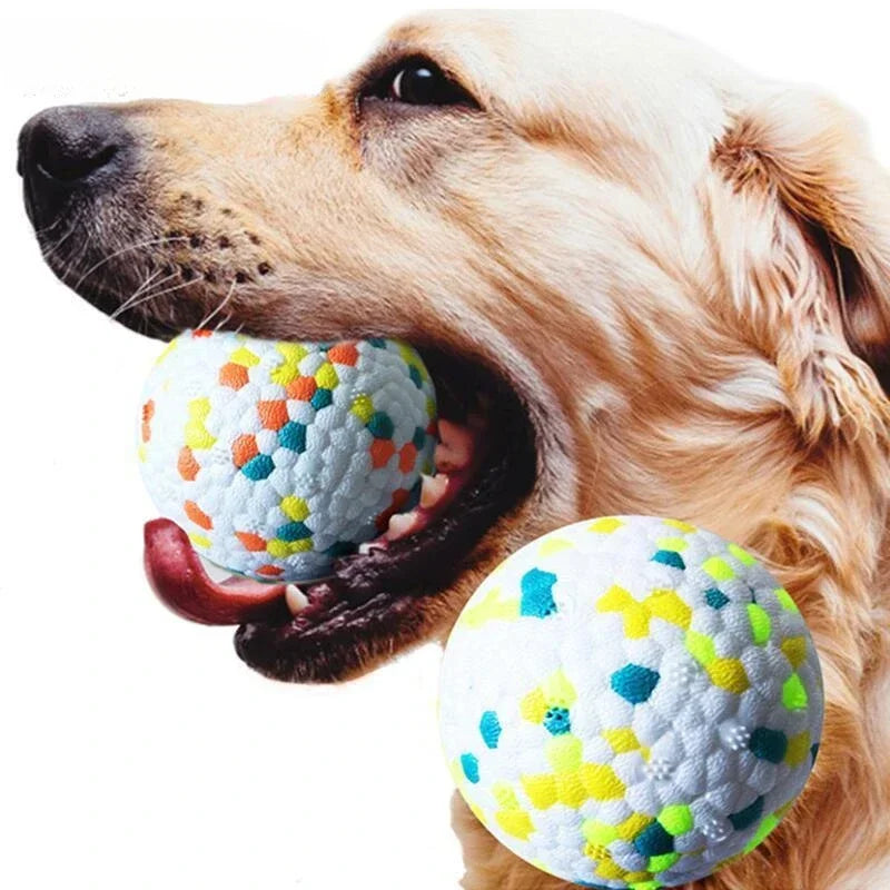 Bite Resistant Solid Dog Ball Toys for Small to Large Dogs- High Elasticity E-TPU Pet Chew Ball Toy -Non Squeak- Interactive-Dog Toys