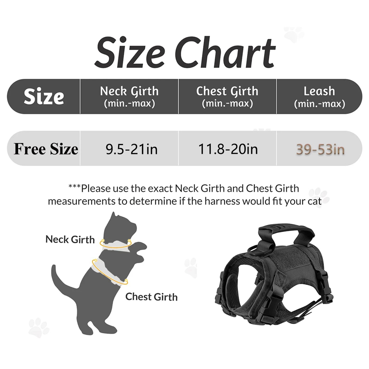 Tactical Puppy Harness Leash Set- For Small Dogs- Adjustable- Harnesses Vest For Training-Military-Collars/Leashes