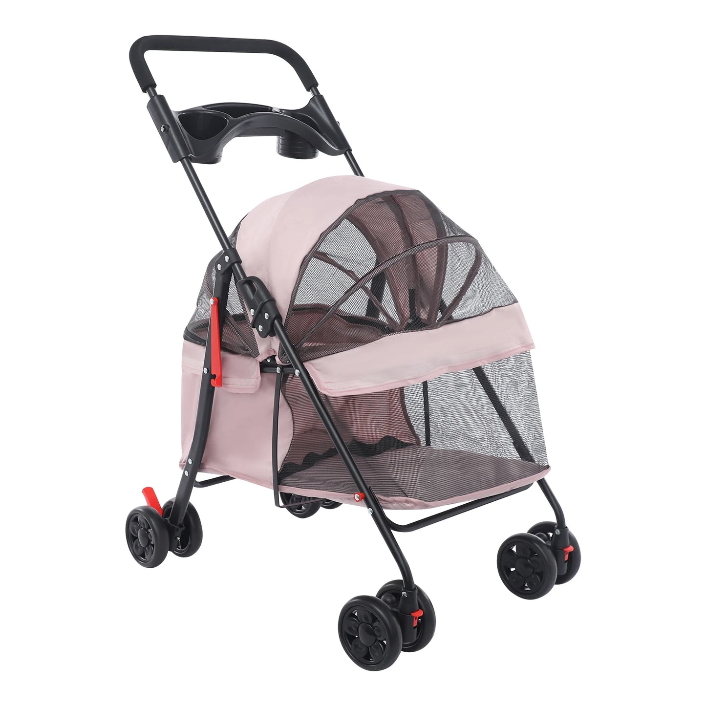 Foldable Lightweight Pet Stroller- For Small To Medium Dogs - Outdoor Dog Walks Is Effortless