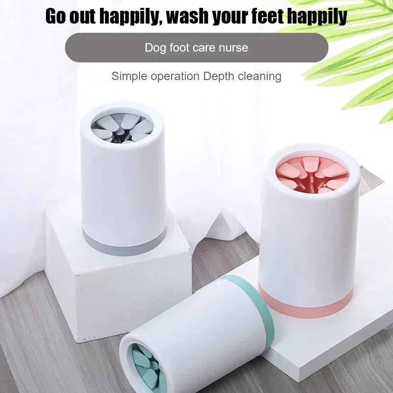 Dog Foot Cup Cleaner-Quick Manual Wash- Silicone Soft Cup - for Paws