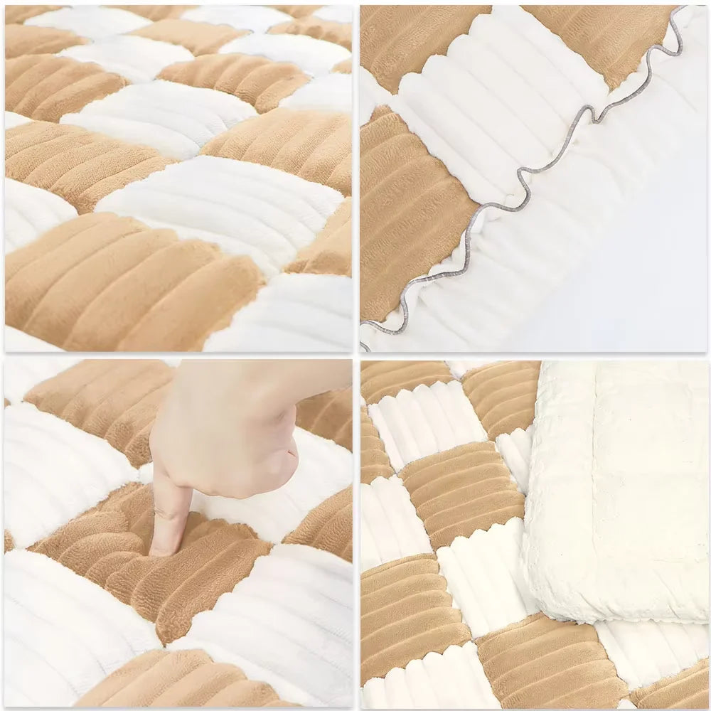 Warm Dog Mat Bed- Car Seat Cover-Blanket- Anti-Slip- Washable Cushion- Sofa Couch Cover Protector-Beds & Blankets