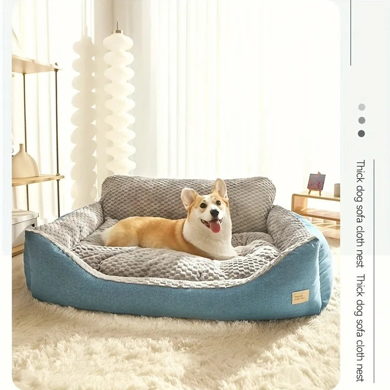 Comfy Cooling Dog Bed-Dog Sofa 47" XXL Size with Double Filling- Machine Washable- Non-Slip Bottom-Breathable