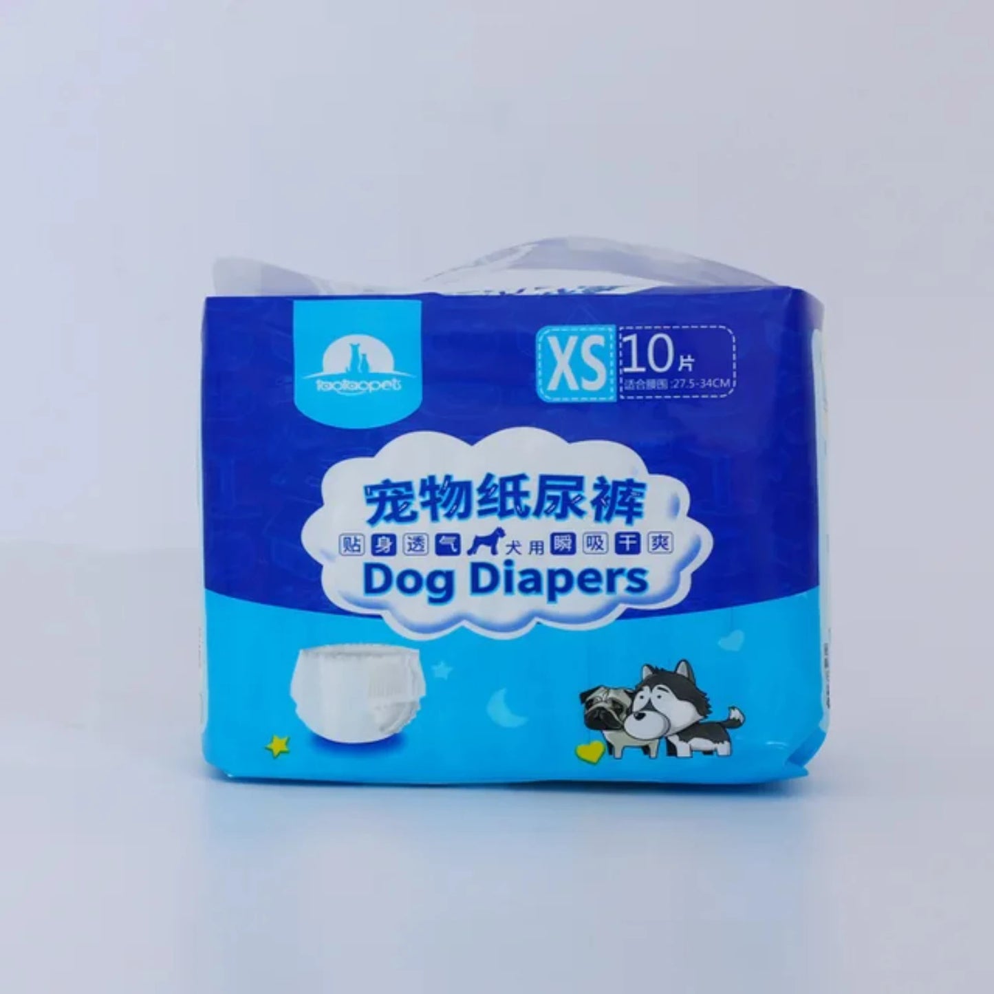 10PCS Disposable Dog Diapers-Super Absorption- Leakproof Pants- Breathable-Sizes XS-XL-Pet Grooming