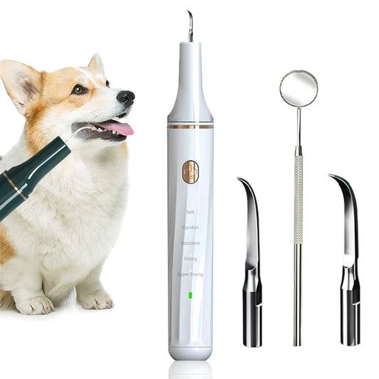 Ultrasonic Portable Electric Dog Toothbrush- Professional Plaque Calculus Removal- Teeth Whitening for Pet Dental Care-Pet Grooming