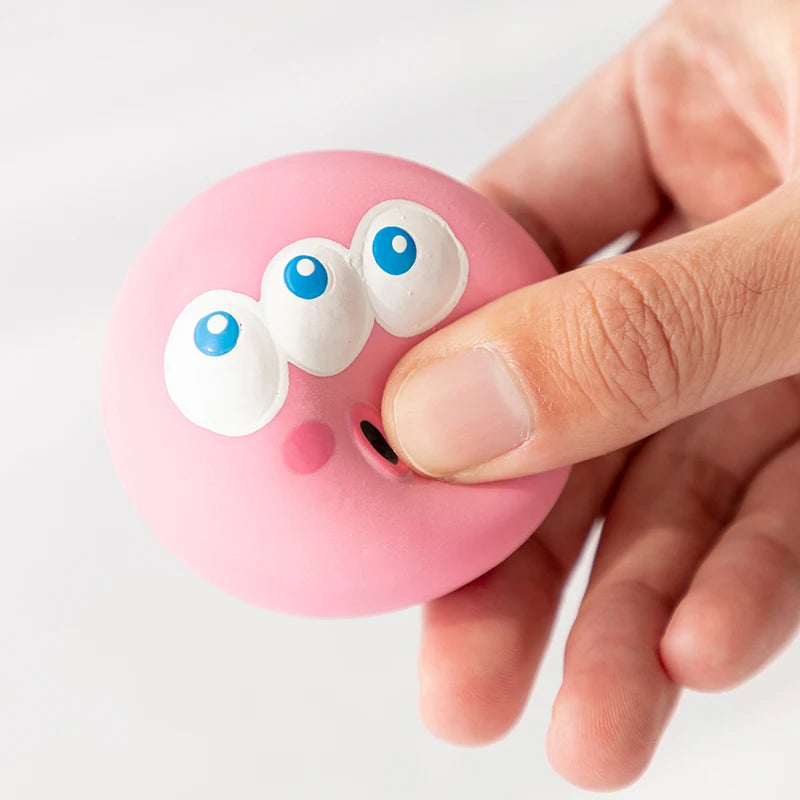 Pet Squeaky Toys -Pet Ball Toys- Dog Chewing Rubber Ball- Cleans Teeth Dog Chew Toy-Bite Resistant
