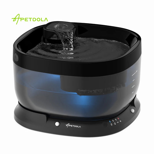 APETDOLA 7L Wireless Dog Water Fountain- Auto Sensor Drinking Fountain Despenser For Pet